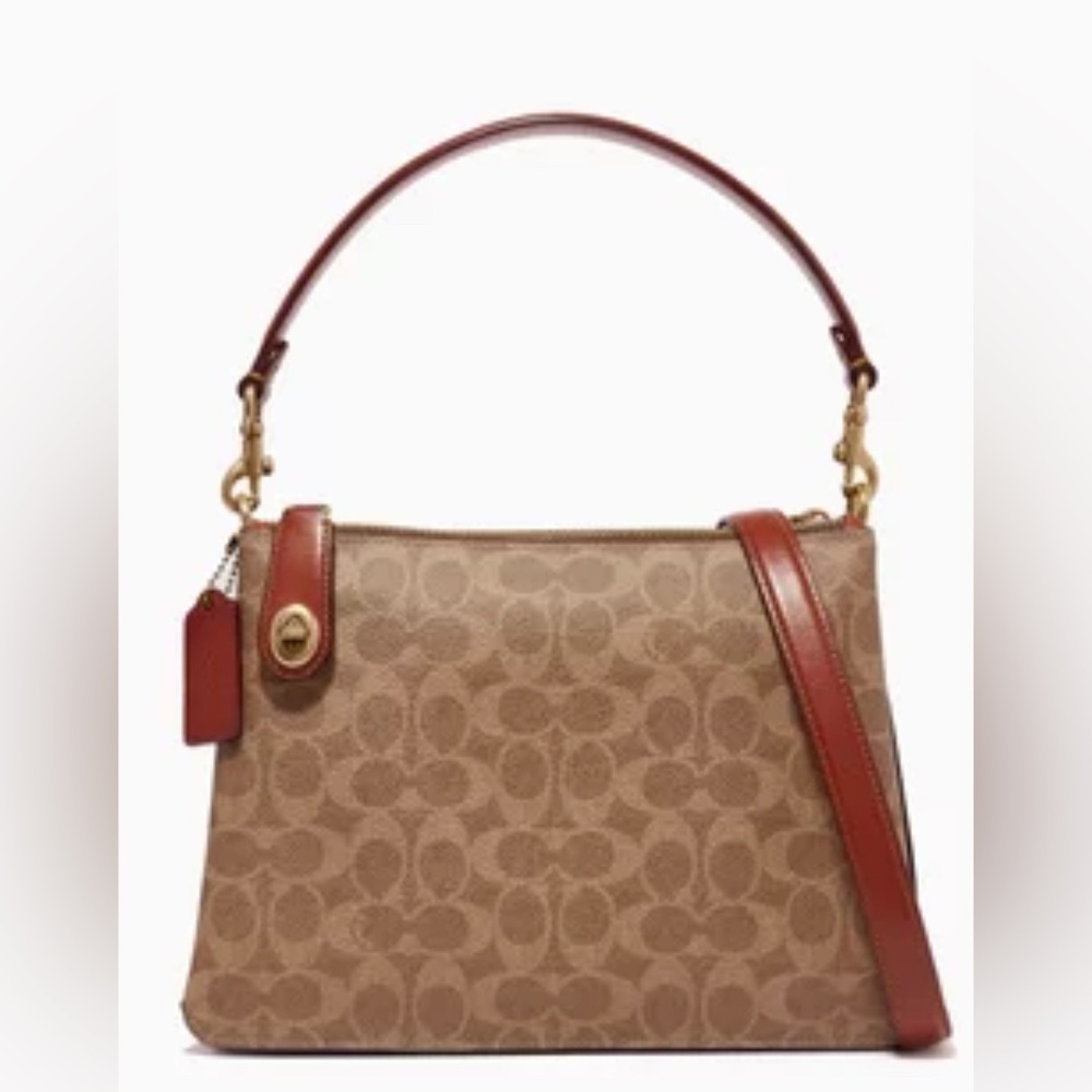 💯 Coach double zip turn-lock bag crossbody